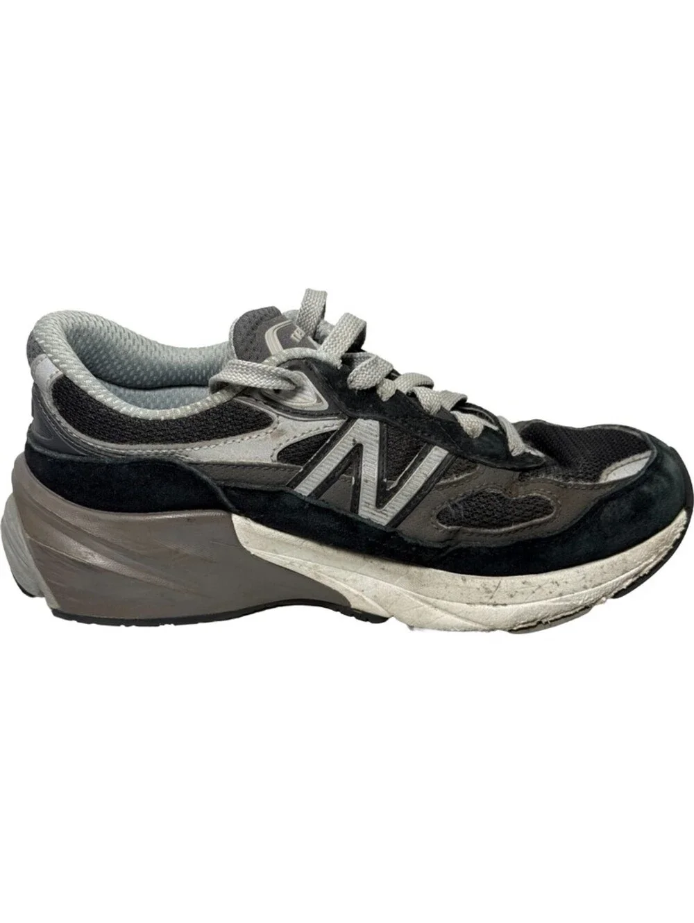 New Balance 990 V6 Black/Grey Kids Sneakers GC990BK6 Size 5Y / 6.5 Womens